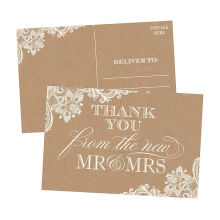 50 Papier Kraft Antique 4X6 Merci Cartes Postales Vrac Blanc Merci Cartes Invitation Carte Mariage